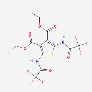 DIETHYL 2,5-BIS[(2,2,2-TRIFLUOROACETYL)AMINO]-3,4-THIOPHENEDICARBOXYLATE