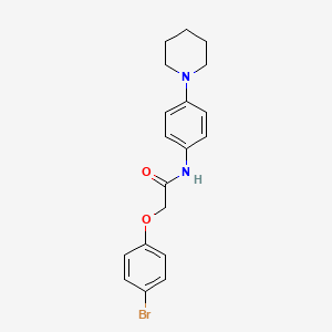 2-(4-bromophenoxy)-N-(4-piperidin-1-ylphenyl)acetamide