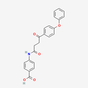 4-{[4-oxo-4-(4-phenoxyphenyl)butanoyl]amino}benzoic acid