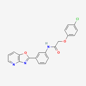 2-(4-chlorophenoxy)-N-(3-[1,3]oxazolo[4,5-b]pyridin-2-ylphenyl)acetamide