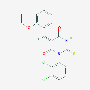 1-(2,3-dichlorophenyl)-5-(2-ethoxybenzylidene)-2-thioxodihydro-4,6(1H,5H)-pyrimidinedione