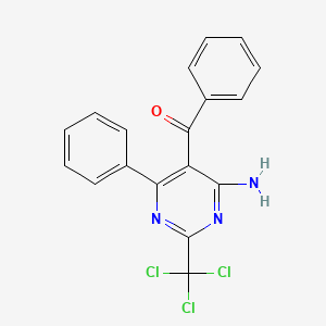 5-BENZOYL-6-PHENYL-2-(TRICHLOROMETHYL)PYRIMIDIN-4-AMINE