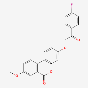 3-[2-(4-fluorophenyl)-2-oxoethoxy]-8-methoxy-6H-benzo[c]chromen-6-one