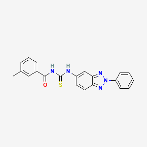 3-methyl-N-[(2-phenyl-2H-benzotriazol-5-yl)carbamothioyl]benzamide