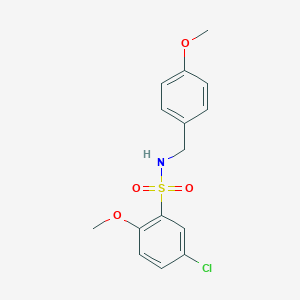 5-chloro-2-methoxy-N-(4-methoxybenzyl)benzenesulfonamide