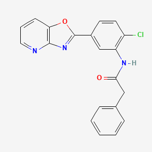 N-[2-chloro-5-([1,3]oxazolo[4,5-b]pyridin-2-yl)phenyl]-2-phenylacetamide