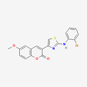 3-{2-[(2-bromophenyl)amino]-1,3-thiazol-4-yl}-6-methoxy-2H-chromen-2-one