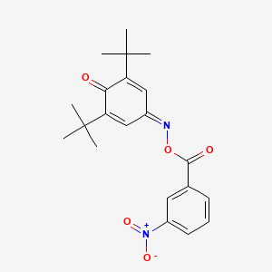 [(3,5-Ditert-butyl-4-oxocyclohexa-2,5-dien-1-ylidene)amino] 3-nitrobenzoate