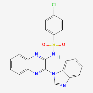 N-[3-(benzimidazol-1-yl)quinoxalin-2-yl]-4-chlorobenzenesulfonamide