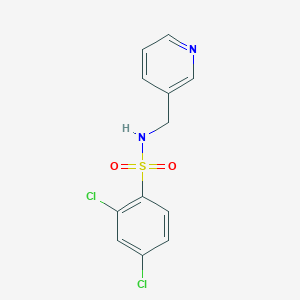 molecular formula C12H10Cl2N2O2S B369336 2,4-dichloro-N-(pyridin-3-ylmethyl)benzenesulfonamide CAS No. 321715-37-1