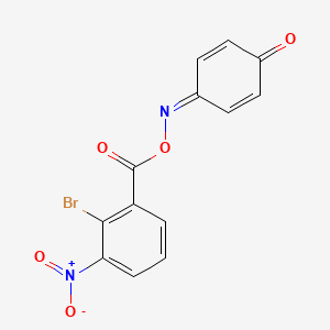 molecular formula C13H7BrN2O5 B3693379 (4-Oxocyclohexa-2,5-dien-1-ylidene)amino 2-bromo-3-nitrobenzoate 