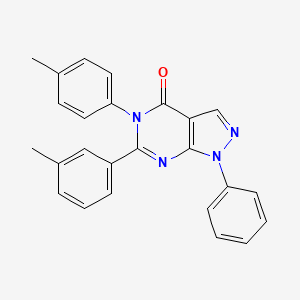 6-(3-Methylphenyl)-5-(4-methylphenyl)-1-phenyl-1H,4H,5H-pyrazolo[3,4-D]pyrimidin-4-one