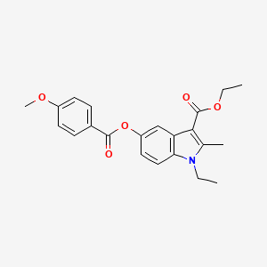 ethyl 1-ethyl-5-[(4-methoxybenzoyl)oxy]-2-methyl-1H-indole-3-carboxylate