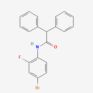 N-(4-bromo-2-fluorophenyl)-2,2-diphenylacetamide