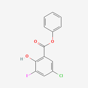 phenyl 5-chloro-2-hydroxy-3-iodobenzoate