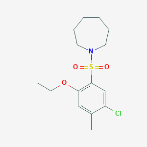 1-[(5-Chloro-2-ethoxy-4-methylphenyl)sulfonyl]azepane