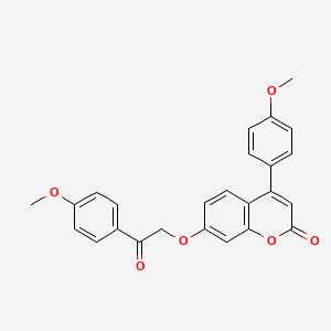 4-(4-methoxyphenyl)-7-[2-(4-methoxyphenyl)-2-oxoethoxy]-2H-chromen-2-one