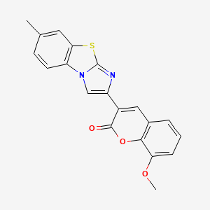 8-Methoxy-3-(6-methylimidazo[2,1-b][1,3]benzothiazol-2-yl)chromen-2-one