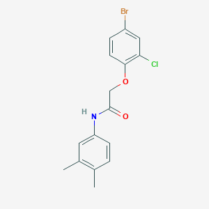 2-(4-bromo-2-chlorophenoxy)-N-(3,4-dimethylphenyl)acetamide