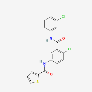 N-(4-chloro-3-{[(3-chloro-4-methylphenyl)amino]carbonyl}phenyl)-2-thiophenecarboxamide