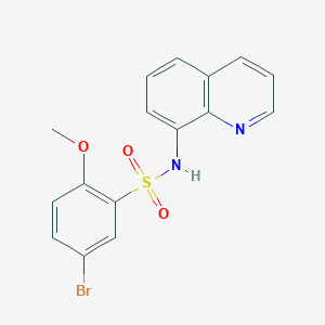 5-bromo-2-methoxy-N-(quinolin-8-yl)benzene-1-sulfonamide