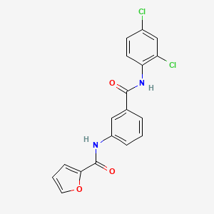 N-[3-[(2,4-dichlorophenyl)carbamoyl]phenyl]furan-2-carboxamide