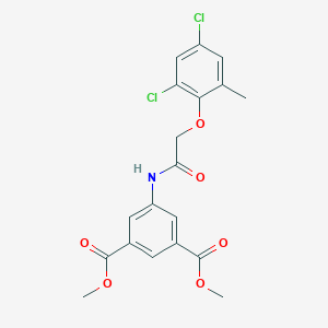 Dimethyl 5-[[2-(2,4-dichloro-6-methylphenoxy)acetyl]amino]benzene-1,3-dicarboxylate