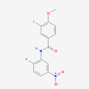 N-(2-fluoro-5-nitrophenyl)-3-iodo-4-methoxybenzamide