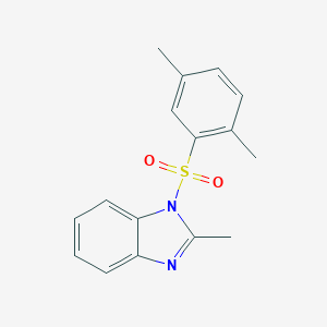 molecular formula C16H16N2O2S B369380 1-[(2,5-dimethylphenyl)sulfonyl]-2-methyl-1H-benzimidazole CAS No. 904489-49-2