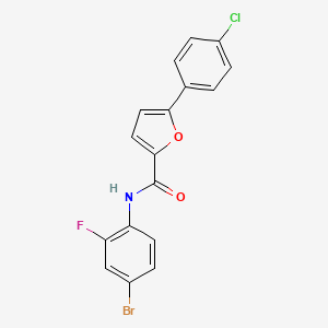 N-(4-bromo-2-fluorophenyl)-5-(4-chlorophenyl)furan-2-carboxamide