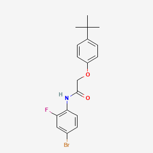 N-(4-bromo-2-fluorophenyl)-2-(4-tert-butylphenoxy)acetamide