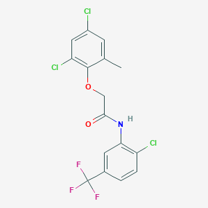 N-[2-chloro-5-(trifluoromethyl)phenyl]-2-(2,4-dichloro-6-methylphenoxy)acetamide