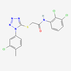 2-{[1-(3-chloro-4-methylphenyl)-1H-tetrazol-5-yl]thio}-N-(2,3-dichlorophenyl)acetamide