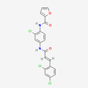 N-(2-chloro-4-{[3-(2,4-dichlorophenyl)acryloyl]amino}phenyl)-2-furamide