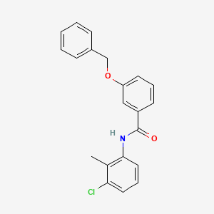 molecular formula C21H18ClNO2 B3693976 N-(3-chloro-2-methylphenyl)-3-phenylmethoxybenzamide CAS No. 6261-40-1