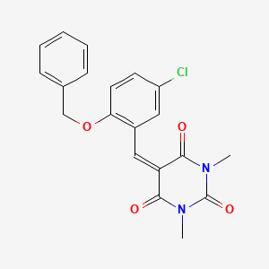 5-[2-(benzyloxy)-5-chlorobenzylidene]-1,3-dimethylpyrimidine-2,4,6(1H,3H,5H)-trione