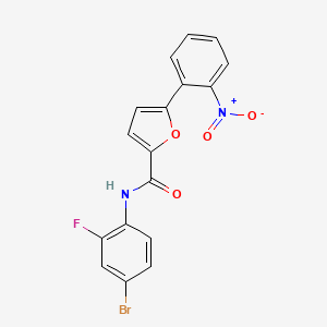 N-(4-bromo-2-fluorophenyl)-5-(2-nitrophenyl)furan-2-carboxamide