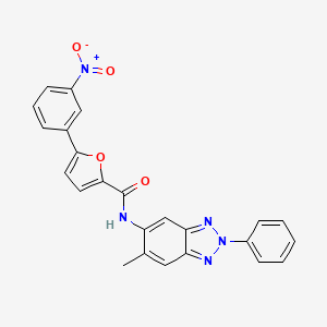 N-(6-Methyl-2-phenyl-2H-1,2,3-benzotriazol-5-YL)-5-(3-nitrophenyl)furan-2-carboxamide