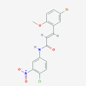 3-(5-bromo-2-methoxyphenyl)-N-(4-chloro-3-nitrophenyl)acrylamide