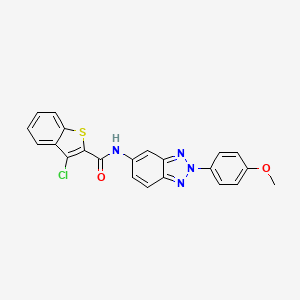 3-chloro-N-[2-(4-methoxyphenyl)-2H-1,2,3-benzotriazol-5-yl]-1-benzothiophene-2-carboxamide