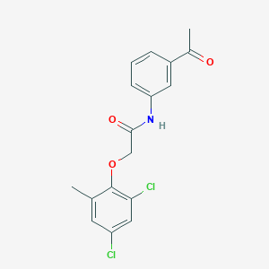 N-(3-acetylphenyl)-2-(2,4-dichloro-6-methylphenoxy)acetamide