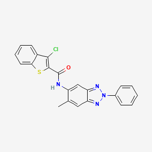 3-chloro-N-(6-methyl-2-phenyl-2H-1,2,3-benzotriazol-5-yl)-1-benzothiophene-2-carboxamide