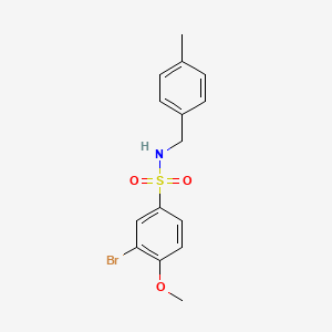 3-bromo-4-methoxy-N-(4-methylbenzyl)benzenesulfonamide