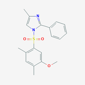 1-((5-methoxy-2,4-dimethylphenyl)sulfonyl)-4-methyl-2-phenyl-1H-imidazole