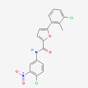 5-(3-chloro-2-methylphenyl)-N-(4-chloro-3-nitrophenyl)-2-furamide