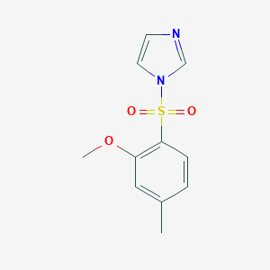 molecular formula C11H12N2O3S B369424 1-((2-methoxy-4-methylphenyl)sulfonyl)-1H-imidazole CAS No. 898644-59-2