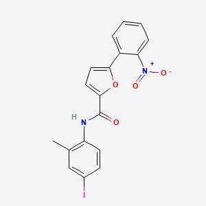 N-(4-iodo-2-methylphenyl)-5-(2-nitrophenyl)-2-furamide