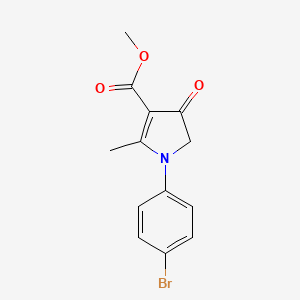 methyl 1-(4-bromophenyl)-2-methyl-4-oxo-4,5-dihydro-1H-pyrrole-3-carboxylate