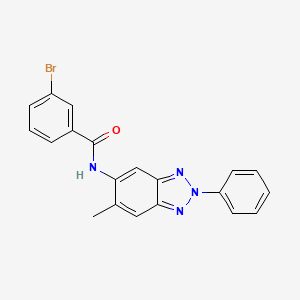 3-bromo-N-(6-methyl-2-phenyl-2H-1,2,3-benzotriazol-5-yl)benzamide