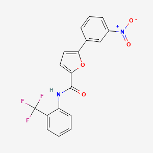 5-(3-nitrophenyl)-N-[2-(trifluoromethyl)phenyl]-2-furamide